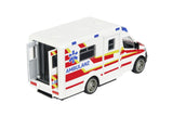 MAJORETTE AMBULANTA METALICA MERCEDES BENZ SPRINTER SCARA 1 LA 43
