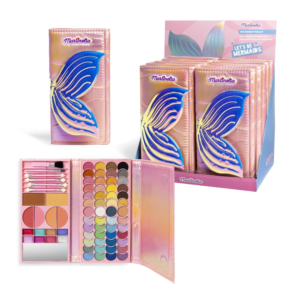 MARTINELIA LET'S BE MERMAIDS TRUSA DE MAKE-UP PORTOFEL