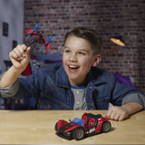 MARVEL SPIDER MAN VENOM VERSUS LANSATOR AUTO SI FIGURINA MILES MORALES