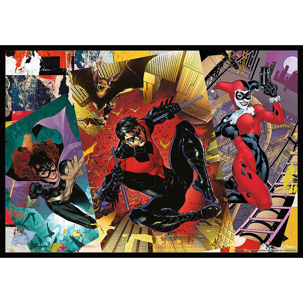 PUZZLE TREFL 4X250 BATMAN DC BATMAN IN ACTIUNE