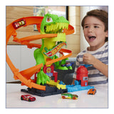 HOT WHEELS CITY SET STATIA DE POMPIERI SI BATALIA CU TREX