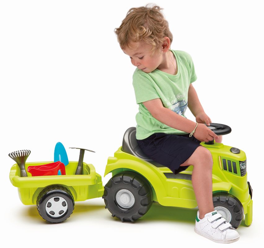ECOIFFIER TRACTOR RIDE ON CU REMORCA 85CM