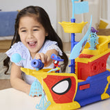 SPIDEY SI PRIETENII LUI UIMITORI MARVEL WATER WEBS NAVA PIRATILOR CU BULE