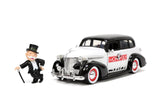 JADA SET MASINUTA METALICA CHEVROLET MASTER DELUXE 1939 SCARA 1:24 SI FIGURINA MR MONOPOLY