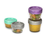 SET 12 RECIPIENT STICLA PENTRU HRANA BEBE, MELII, 6*59 ML + 6*118 ML