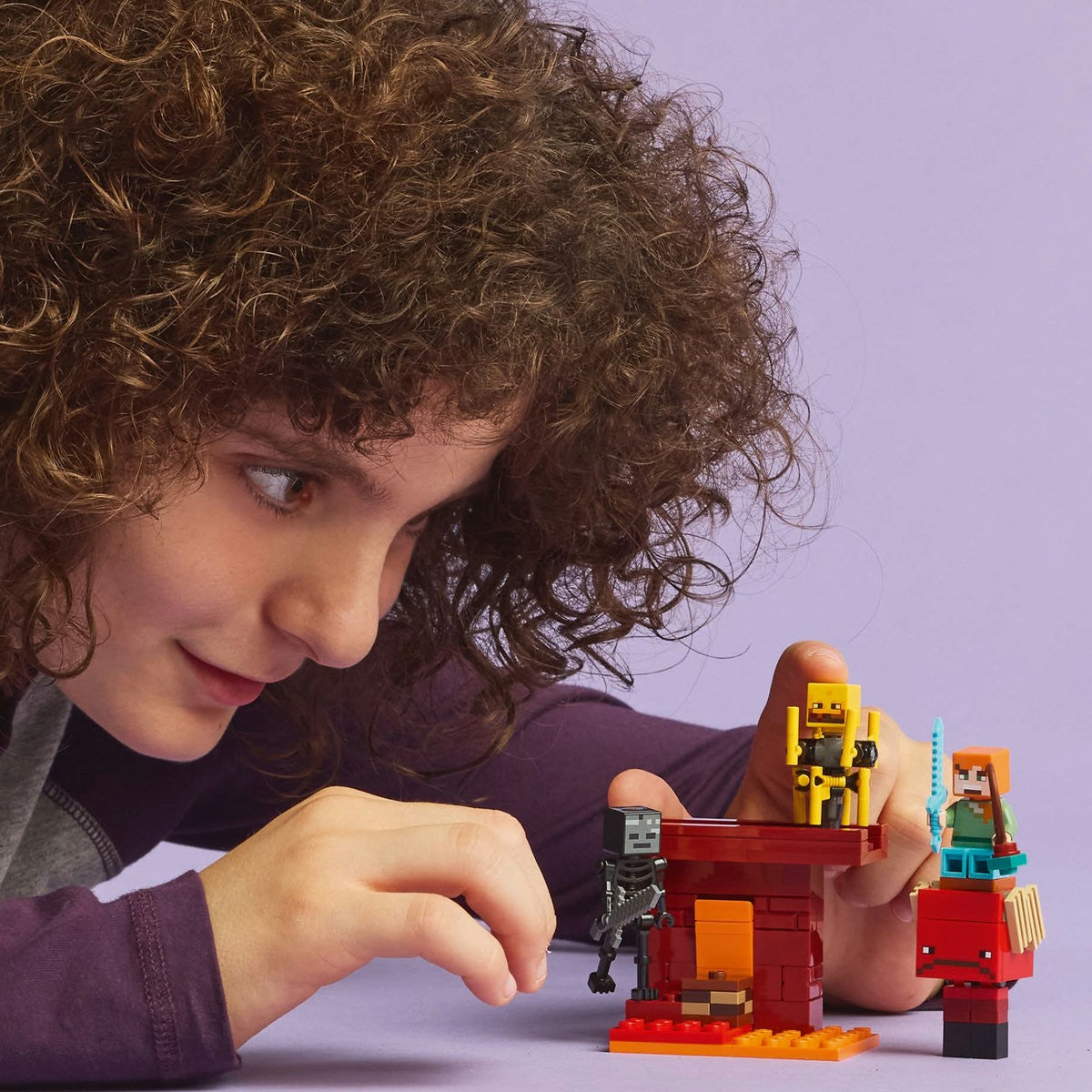 LEGO MINECRAFT BATALIE DEASUPRA LAVEI ÎN NETHER 21266