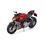 MAISTO MOTOCICLETA METALICA CU STAND EDITIE SPECIALA DUCATI SUPER NAKED SCARA 1 LA 18