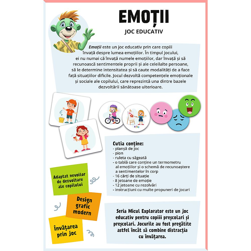 JOC EDUCATIV EMOTII MICUL EXPLORATOR