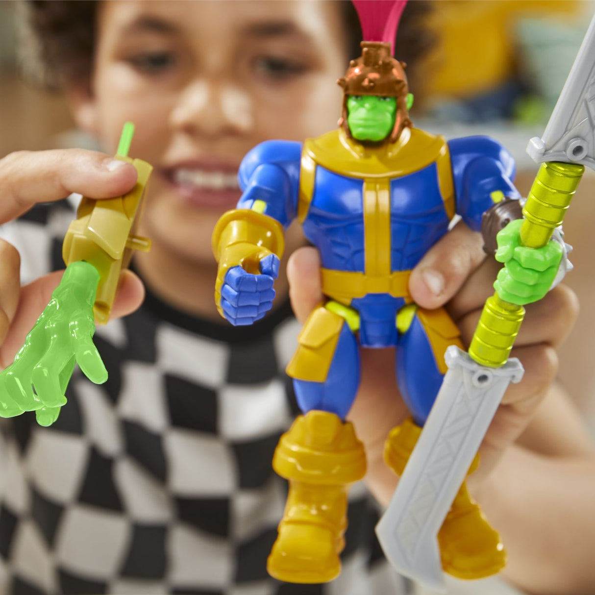MARVEL AVENGERS MIX MASHERS SET FIGURINA THANOS 12CM SI ACCESORII