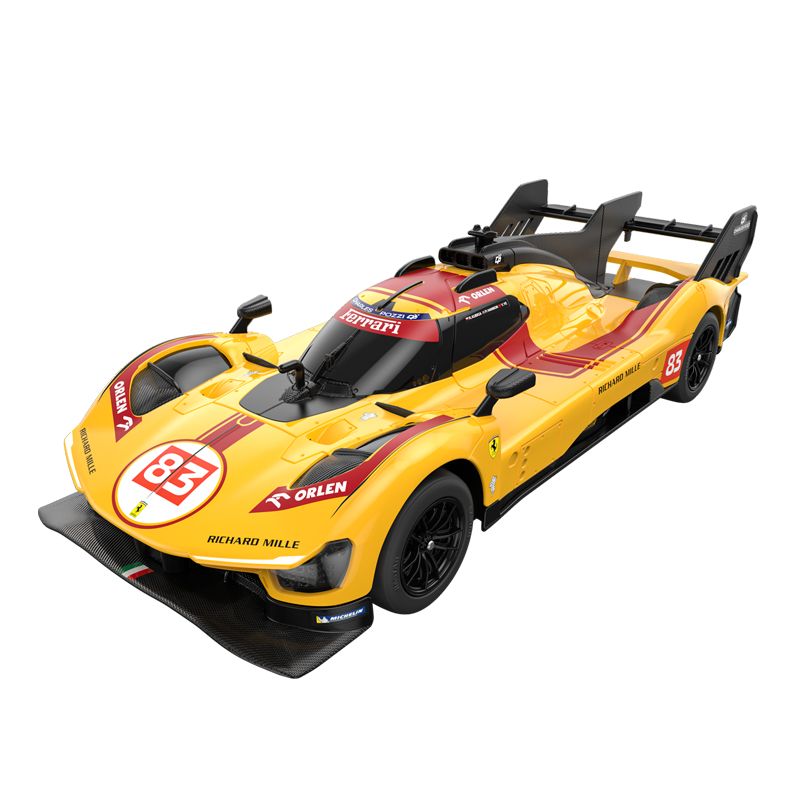 MASINA CU TELECOMANDA FERRARI 499P N83 GALBEN SCARA 1 LA 24