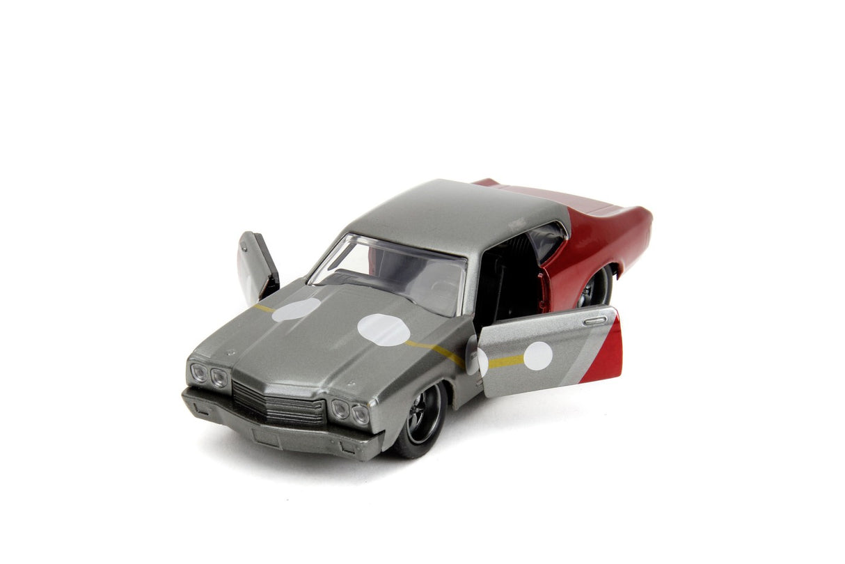 JADA MARVEL SET FIGURINA METALICA THOR SI MASINUTA CHEVY CHEVELLE SS SCARA 1 LA 32