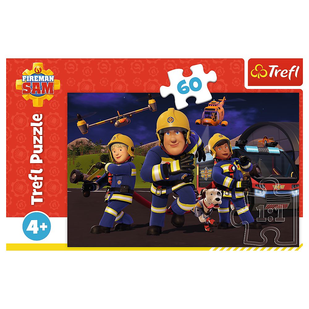 PUZZLE TREFL 60 EROUL IN UNIFORMA POMPIERUL SAM