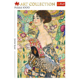 PUZZLE TREFL 1000 ART COLLECTION GUSTAV KLIMT DOAMNA CU EVANTAI
