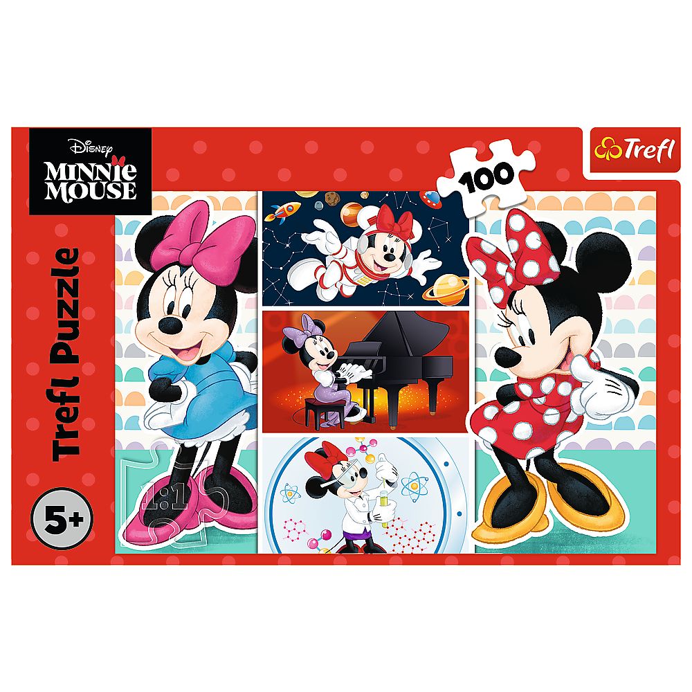 PUZZLE TREFL 100 DISNEY MINNIE MOUSE AMUZANTA