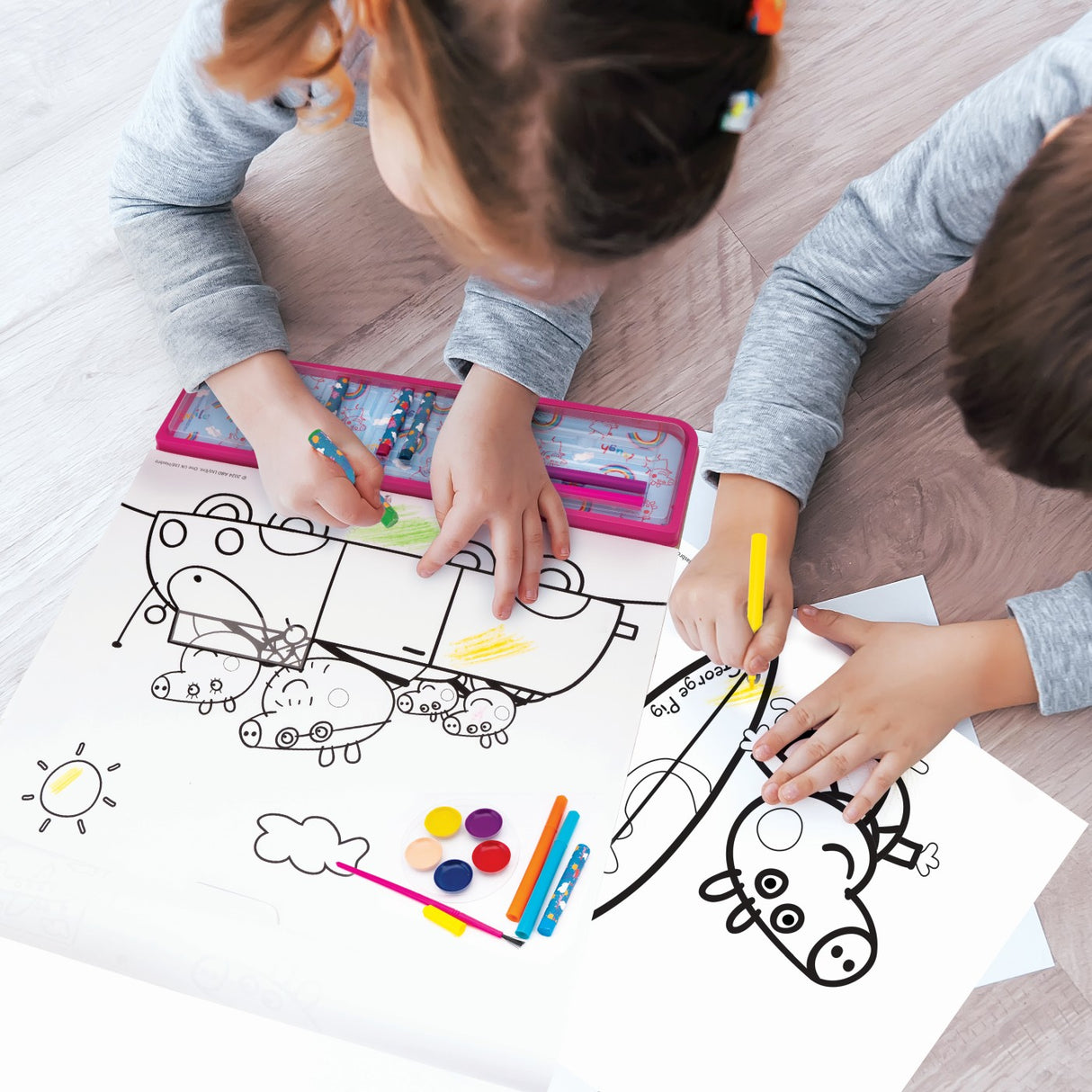 SET PENTRU DESEN GIGA BLOCK 5 IN 1 PEPPA PIG