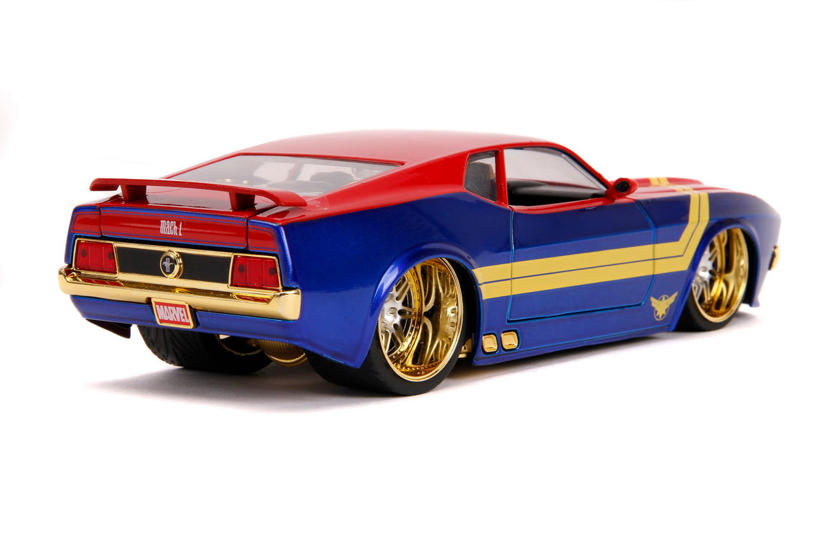 MASINUTA METALICA CAPTAIN MARVEL 1973 FORD MUSTANG MACH 1 SCARA 1 LA 24