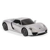 MASINA CU TELECOMANDA PORSCHE 918 SPYDER ARGINTIU CU SCARA 1 LA 24