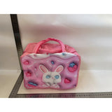 Geantă Frigorifică, Vivimall, cu Desene Animate 3D, Portabilă pentru Copii, de Prânz, din Pânză Oxford, 23x13x19 cm, Model Iepuras, Roz - vivimall.ro