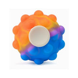 Fidget Spinner Pop It 3D Flippy minge senzorială portocalie multicolor 6 cm, vedere frontală