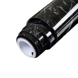 Tapet Autocolant Pentru Bucatarie, Rola Cu Efect De Marmura, Folie Autoadeziva, 40Cmx100Cm, Negru - vivimall.ro