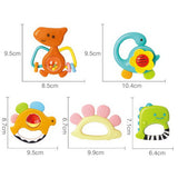 SET 5 ZORNAITORI DINOZAURI MULTICOLORI