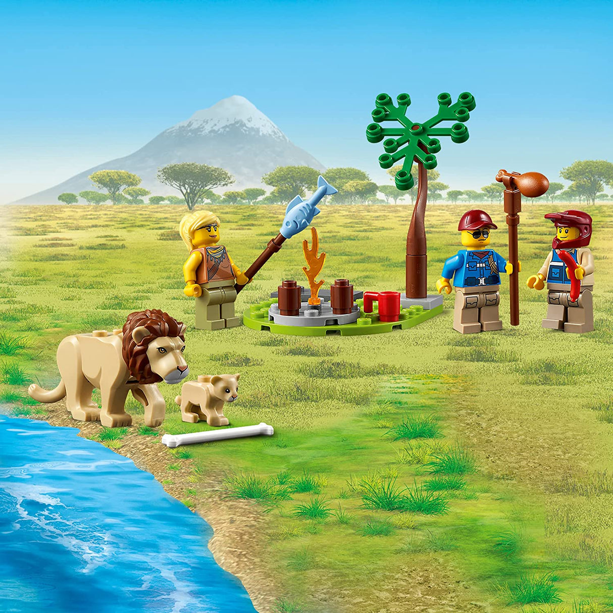 LEGO CITY MASINA DE TEREN PENTRU SALVAREA ANIMALELOR SALBATICE 60301