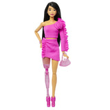 BARBIE DELUXE STYLE PAPUSA BARBIE BRUNETA CU PICIOR PROTETIC