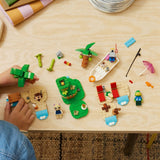 LEGO ANIMAL CROSSING TURUL INSULEI IN BARCA AL LUI KAPP N 77048