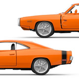 MASINUTA METALICA DODGE CHARGER R/T 1970 PORTOCALIU SCARA 1 LA 36
