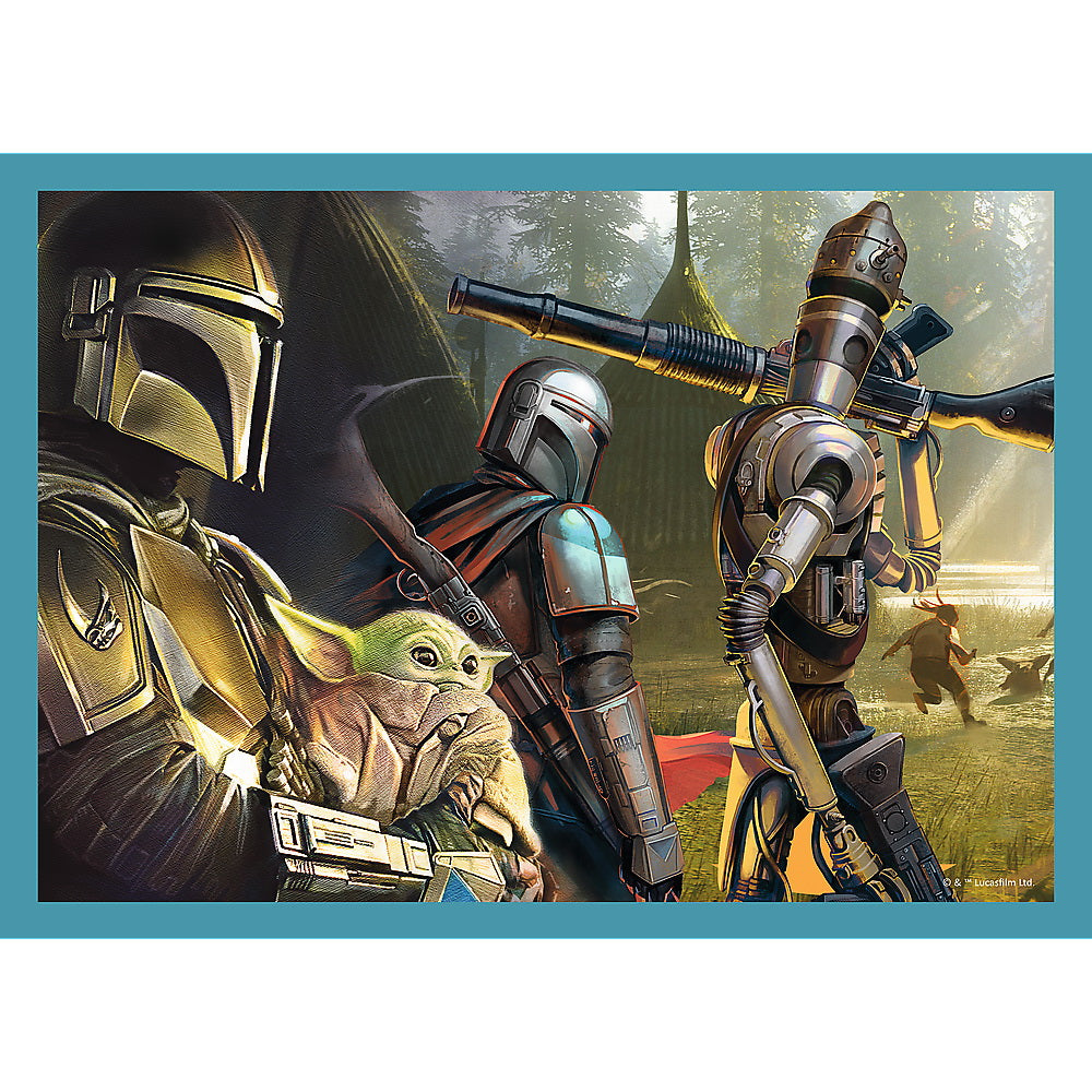PUZZLE TREFL 4IN1 STAR WARS - MANDALORIANUL