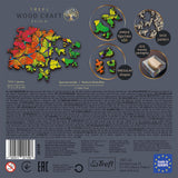 PUZZLE TREFL DIN LEMN 500+1 PIESE FLUTURASII COLORATI