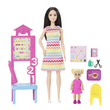BARBIE SET DE JOACA PAPUSA BARBIE BRUNETA FACE CARIERA PROFESOARA