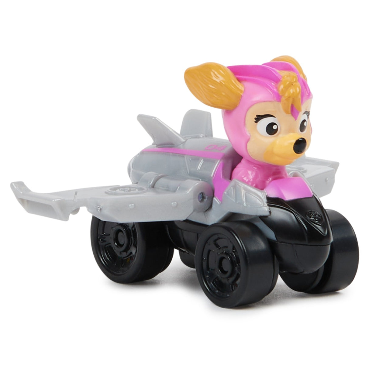 PATRULA CATELUSILOR PUP SQUAD RACERS VEHICUL METALIC SKYE SCARA 1:55