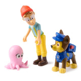 PATRULA CATELUSILOR SET 3 FIGURINE CHASE SI CAPITANUL TURBOT