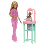 BARBIE SET DE JOACA PAPUSA BARBIE BLONDA FACE CARIERA PEDIATRU