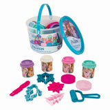 GALETUSA CU 4 BORCANASE DE PLASTILINA SI ACCESORII FROZEN