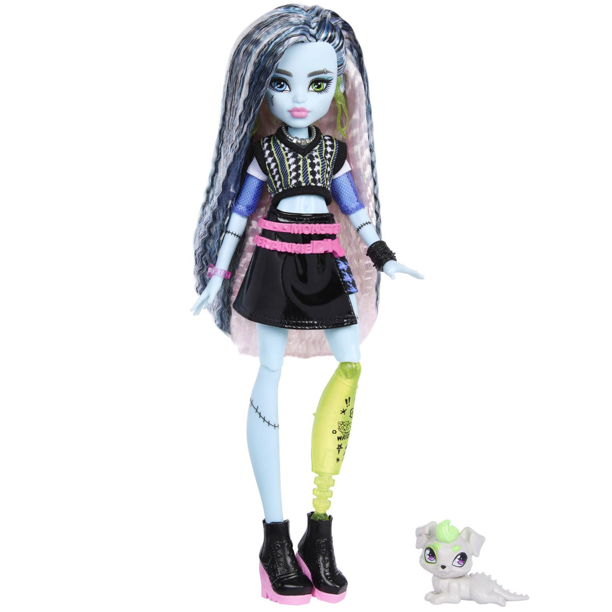 MONSTER HIGH PAPUSA FRANKIE STEIN CU ACCESORII
