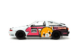JADA AGGRETSUKO SET MASINUTA METALICA SI FIGURINA AGGRETSUKO SI TOYOTA TRUENO SCARA 1:24