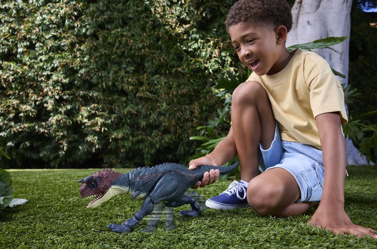 JURASSIC WORLD SURVIVAL CHARGE AND CHOMP DINOZAUR INTERACTIV CARNOTAURUS