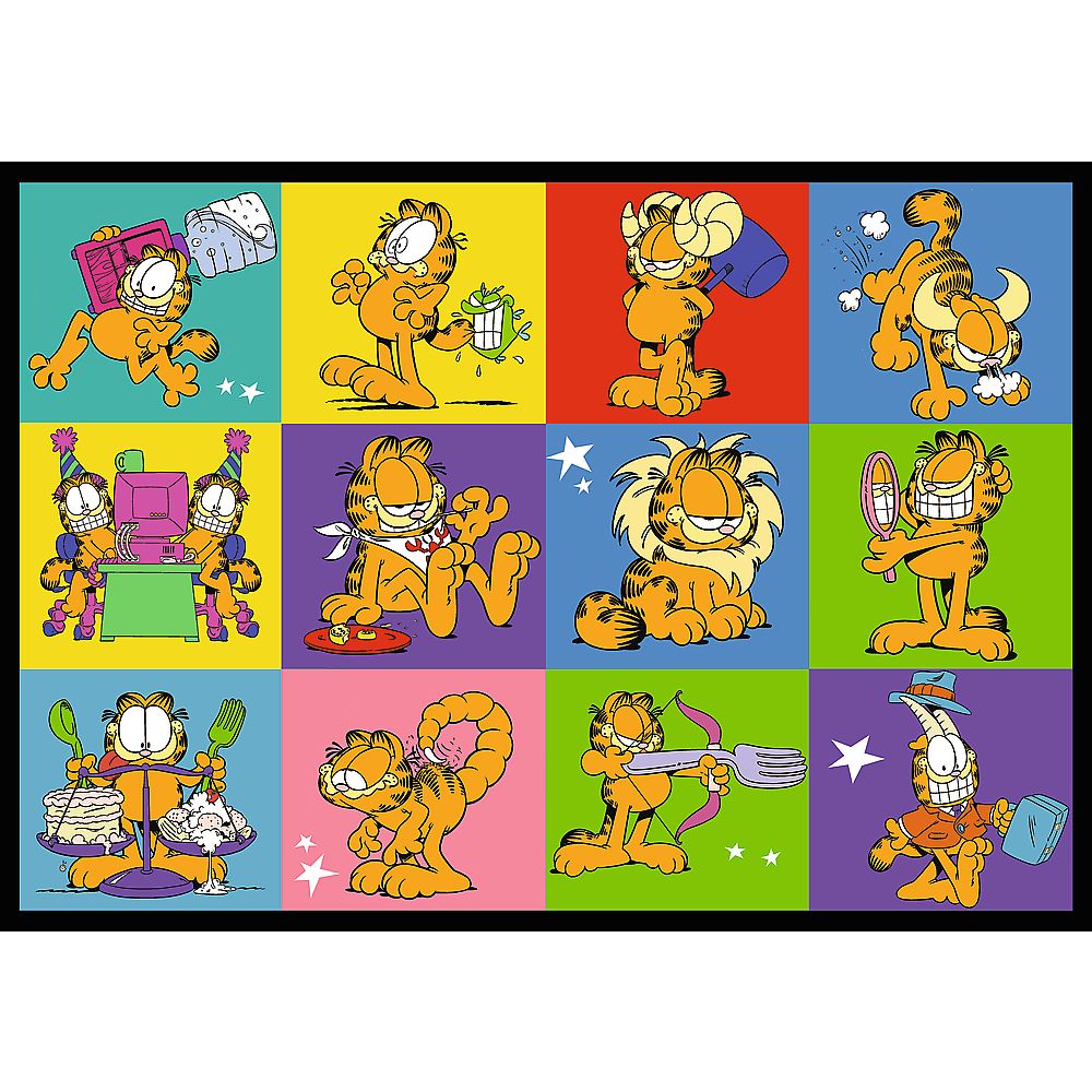 PUZZLE TREFL 4X250 LUI GARFIELD NU II PLACE ZIUA DE LUNI