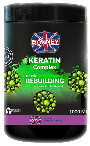 Mască de Păr Ronney Keratin Complex Rebuilding 1000ml - Hidratează și Revitalizează