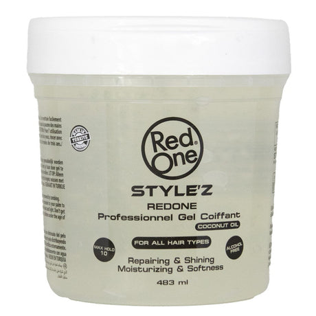 Gel de Hairstyling RED ONE Style'Z cu Ulei de Cocos 300ml - Fixare puternica