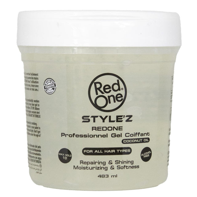 Gel de Hairstyling RED ONE Style'Z cu Ulei de Cocos 300ml - Fixare puternica