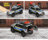 MAJORETTE MASINA DE POLITIE LAND ROVER CU LUMINI SI SUNETE