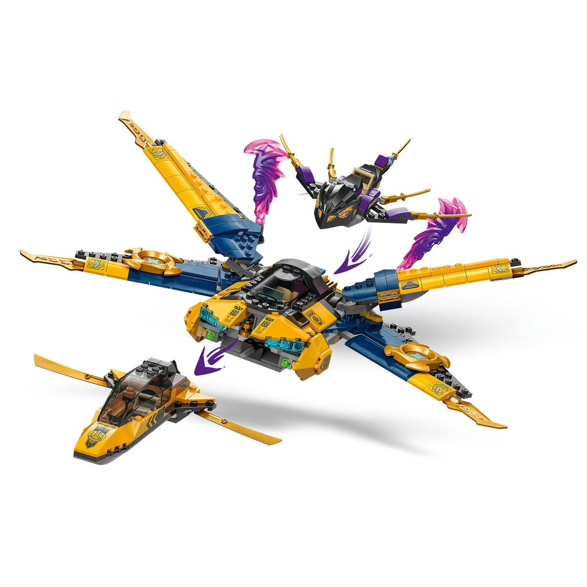 LEGO NINJAGO SUPERAVIONUL CU REACTIE AL LUI RAS SI ARIN 71833