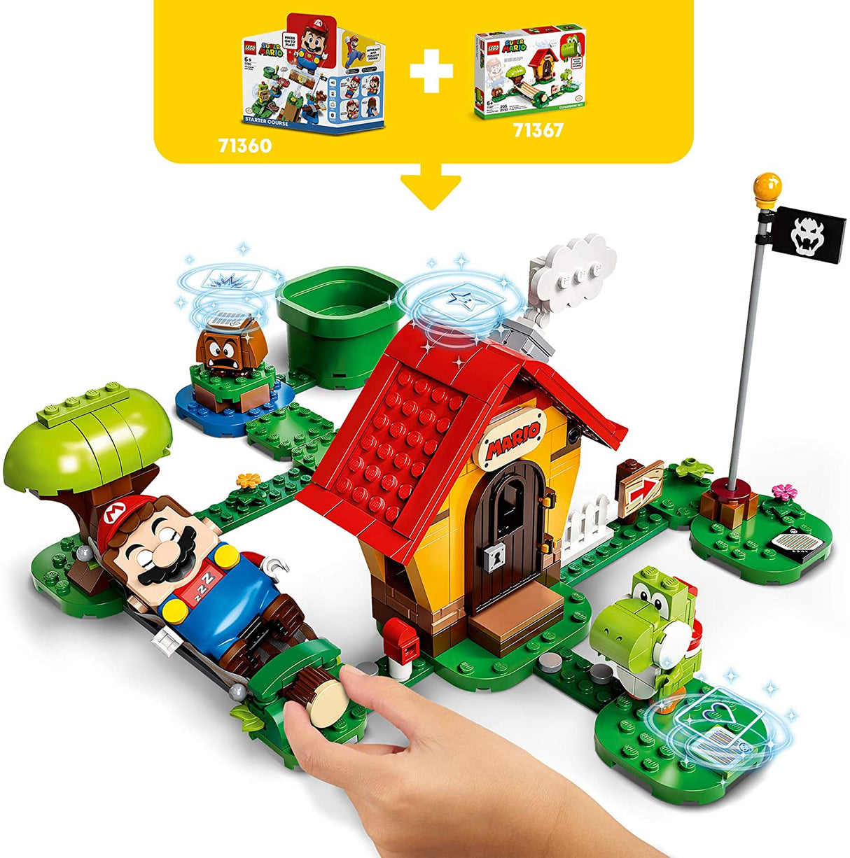LEGO SUPER MARIO  SET DE EXTINDERE CASA LUI MARIO SI YOSHI 71367