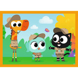 PUZZLE TREFL 4IN1 PLANETA MILO INTALNIRE CU MILO SI PRIETENII