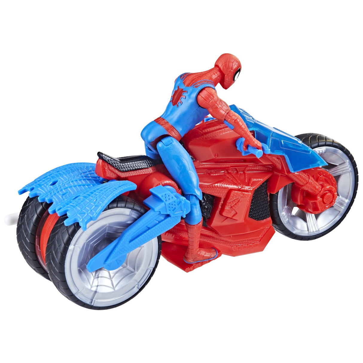 SPIDERMAN SET FIGURINA SI VEHICUL WEB BLAST CYCLE