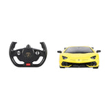 MASINA CU TELECOMANDA LAMORGHINI AVENTADOR SVJ GALBEN SCARA 1 LA 14