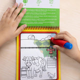 MELISSA AND DOUG WATER WOW CARTE DE COLORAT FERMA REUTILIZABILA CU APA